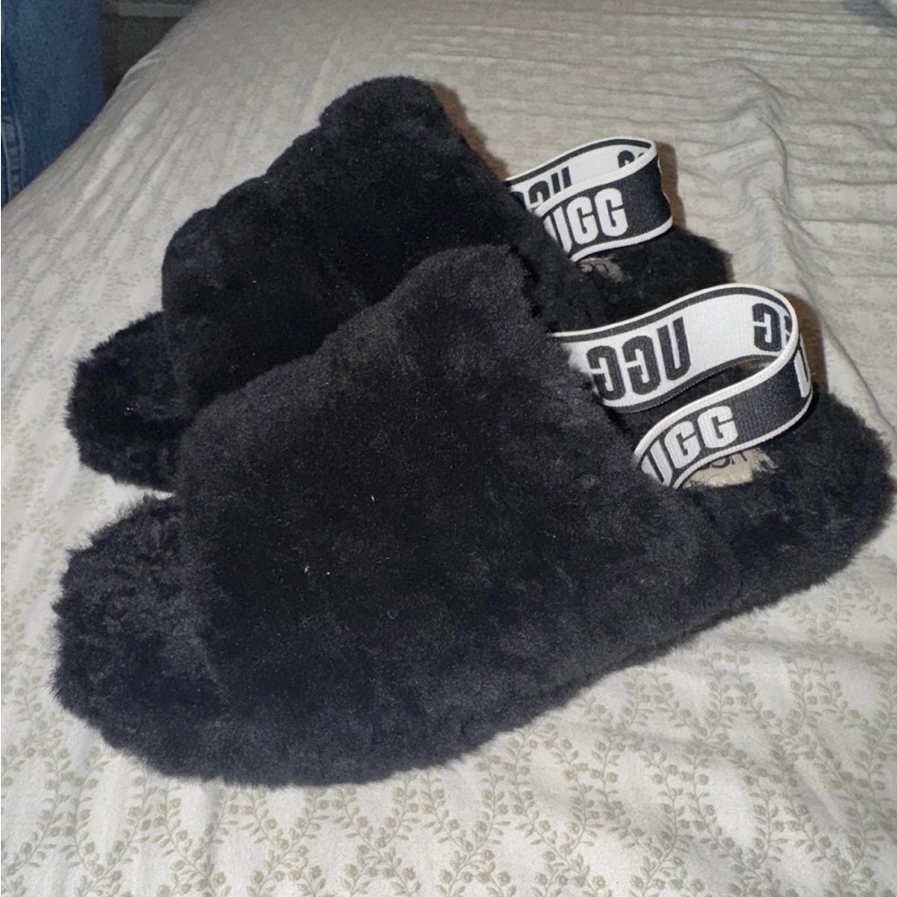 UGG Black Fleece sandals